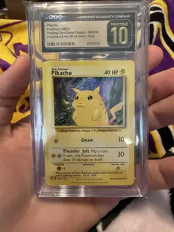 2023 Pokemon TCG Classic Collection Holo Pikachu #8 CGC 10 PRISTINE - Image 1