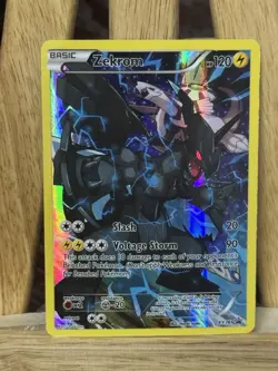 Zekrom XY76 Black Star Promo Full Art Pokemon TCG Lightly Played LP+ / NM- - Image 1