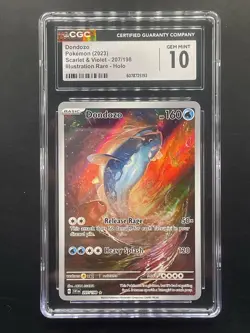 Pokemon Dondozo Illustration Rare 207/198 CGC 10 Gem Mint Scarlet & Violet - Image 1