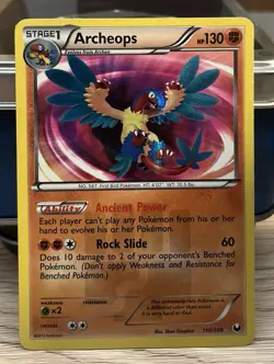 Pokemon TCG Archeops Dark Explorers 110/108 Holo Secret Rare - Image 1