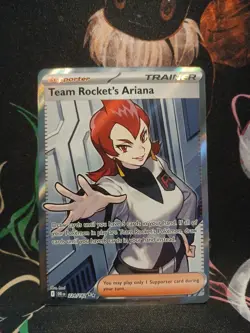 Pokemon Card Team Rocket's Ariana 224/182 Destined Rivals Ultra Rare MINT! - Image 1