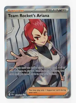 Pokemon Card Team Rocket's Ariana 224/182 Destined Rivals Ultra Rare NM - Image 1