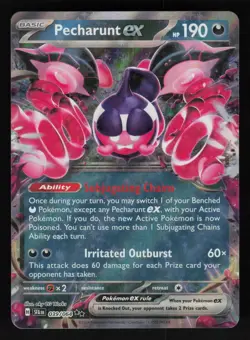 Pecharunt ex 039/064 SV: Shrouded Fable Double Rare Pokemon TCG Card NM - Image 1