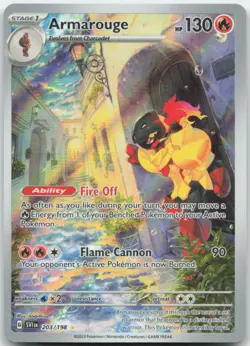 Armarouge 203/198 SV01: Scarlet & Violet Base Set Pokemon Card NM - Image 1