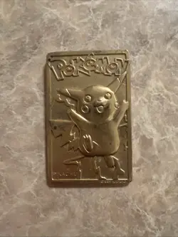 1999 Pokemon Burger King Pikachu 24k gold plated Card - Image 1