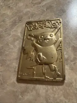 1999 Pokemon Burger King Pikachu 24k gold plated Card - Image 2