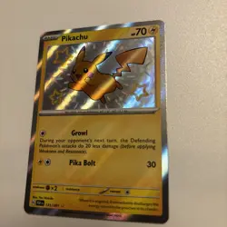 Pokemon Pikachu TCG Card Paldean Fates 131/091 Baby Shiny Near Mint - Image 2