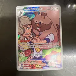 Pokemon TCG Arven's Greedent Holo Card 205/182 Sv10: Destined Rivals - Image 1