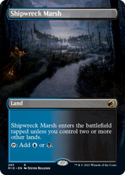 Shipwreck Marsh (Borderless)- Innistrad: Midnight Hunt - Image 1