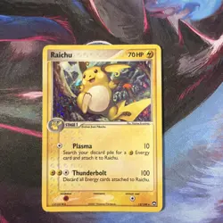 Pokemon TCG Raichu EX Power Keepers Holo Card 12/108 Rare - Image 1
