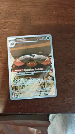 Pokemon TCG Crustle 186/182 Destined Rivals Holo Card Illustration Rare - Image 1