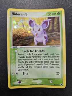 Pokemon FireRed LeafGreen Nidoran Reverse Holo 70/112 NEAR MINT - Image 1