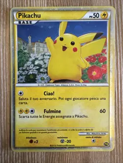 Pokemon Pikachu 2010 World Collection Italian PW Promo VLP - Image 1