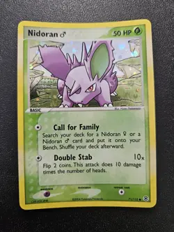 Pokemon FireRed LeafGreen Nidoran Reverse Holo 71/112 NEAR MINT - Image 1