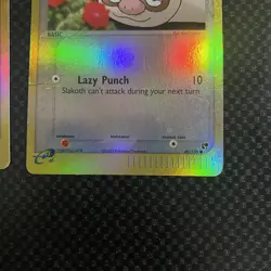 Pokemon Kecleon 18/100 & Slakoth 80/100 EX Sandstorm Reverse Holo Rare Damaged - Image 5