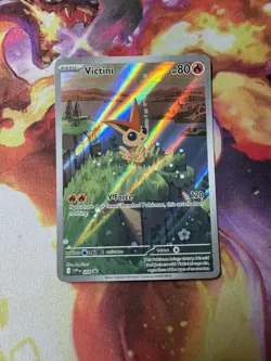 2025 Pokemon SV Black Star Promos SVP EN Victini #208 Illustration Collection - Image 1