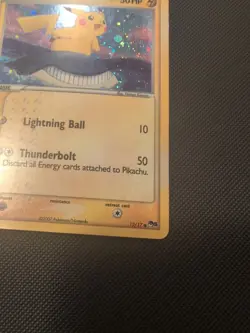 Pokemon TCG Pikachu 12/17 Pop Series 5 Holo Upside-down Back - Image 5