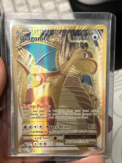 Dragonite EX 106/108 - Full Art Ultra Rare Gold XY Evolutions Pokemon TCG NM - Image 1