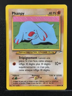 Carte Pokemon Phanpy 76/105 Edition 2 Ed 2 Neo Destiny Wizards FR 1 - Image 2