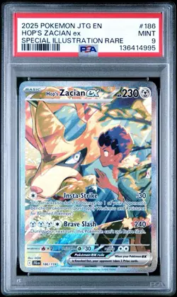 2025 POKEMON JTG EN-JOURNEY TOGETHER #186 HOP'S ZACIAN EX PSA 9 - Image 1