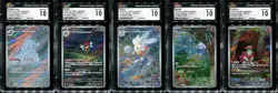 Pokemon Stellar Miracle sv7 Art Rare/AR CGC 10 GEM MINT! Bundle/Lot! 5 Cards! - Image 1