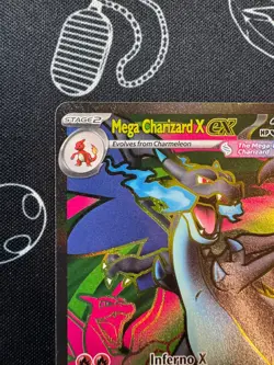 Mega Charizard X EX 109/094 Pokemon TCG Phantasmal Flames Ultra Rare English - Image 2