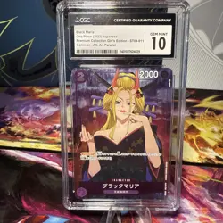 CGC 10 JAPANESE ONE PIECE 2023 BLACK MARIA ST04-011 COLL GIRLS EDITION - Image 1