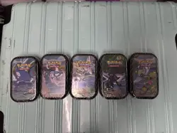 Pokemon TCG Shining Fates Mini TIns Set of 5 Factory Sealed - Image 4