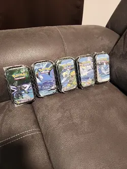 Pokemon TCG Shining Fates Mini TIns Set of 5 Factory Sealed - Image 1