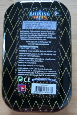 Pokemon TCG Kyogre Shining Fates Mini Tin - EMPTY NO PACKS - Art Card and Coin - Image 2