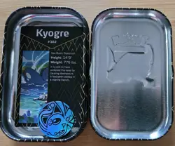 Pokemon TCG Kyogre Shining Fates Mini Tin - EMPTY NO PACKS - Art Card and Coin - Image 3