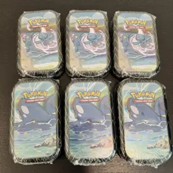 Lot of 6 - Pokemon TCG Shining Fates Mini Tin - Kyogre Manaphy - Image 1