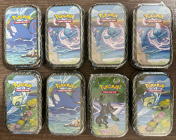 Lot of 8 Pokemon TCG Shining Fates Mini Tins - New & Factory Sealed - Image 1