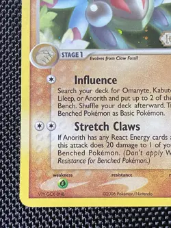 Anorith Legend Maker Stamped 29/92 Uncommon Reverse Holo Pokemon Card LP/NM - Image 5