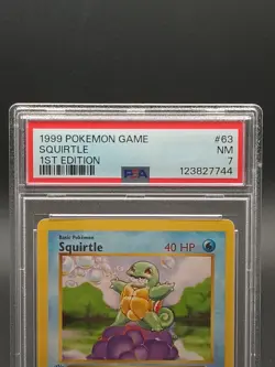 Squirtle 063/102 Base Set (Shadowless) 1st ed Regular PSA 7 NM - Image 4