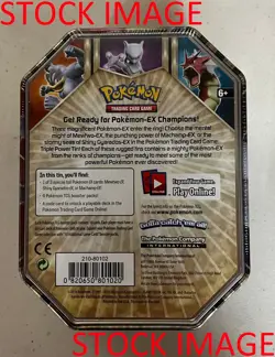 POKEMON 2016 XY Triple Power Mewtwo EX - Factory Sealed Collector Tin - Image 2