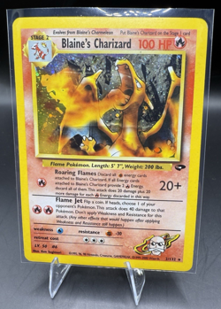 Blaine's Charizard 2/132 Gym Challenge Holo! Pokemon TCG VINTAGE - Image 1