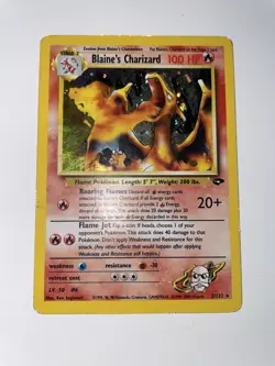 Blaine's Charizard 2/132 Gym Challenge Holo Pokemon Card 2000 - Image 1