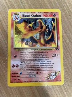 Blaine's Charizard 2/132 Gym Challenge Holo Pokemon Card 2000 - Image 2