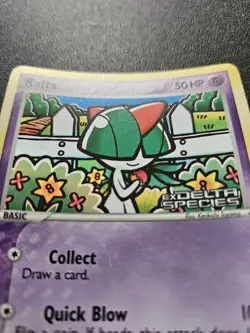 Pokemon EX Delta Species Ralts Stamped Reverse Holo 81/113 NEAR MINT - Image 2