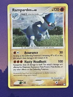 Rampardos 33/123 - Mysterious Treasures Exclusive Cosmos Holo Rare Pokemon MP - Image 1