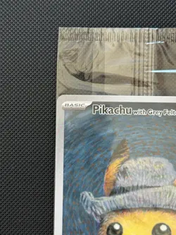 Pikachu with Gray Felt Hat Van Gogh Promo SVP #085 Pokemon Sealed - Image 2