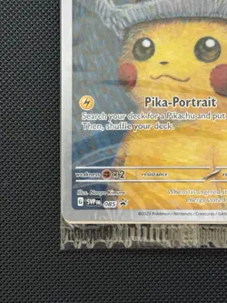 Pikachu with Gray Felt Hat Van Gogh Promo SVP #085 Pokemon Sealed - Image 4