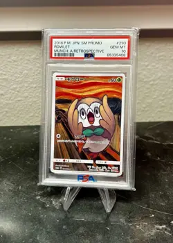 2018 POKEMON JPN SM PROMO MUNCH: A RETROSPECTIVE #290 ROWLET PSA 10 - Image 1