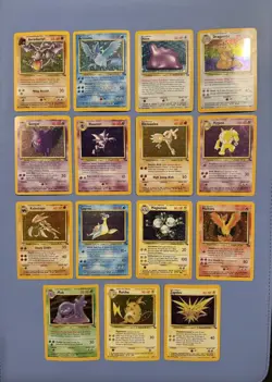 Pokemon Fossil 100% Complete Master Set 62/62 WOTC Vintage 1999 Holo Rare - Image 2