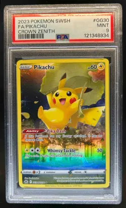 2023 Pokemon SWSH Crown Zenith Pikachu Galarian Gallery #GG30/GG70 PSA 9 - Image 1