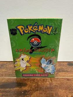 Pokemon TCG Grass Chopper Base Set 2 Theme Deck Sealed Wizards of The Coast 1999 - Image 1