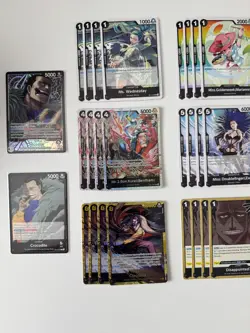 OP14 Black Crocodile Full Deck w/ Alt Art Leader & SEC | One Piece | MINT - Image 2