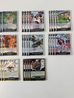 OP14 Black Crocodile Full Deck w/ Alt Art Leader & SEC | One Piece | MINT - Image 4
