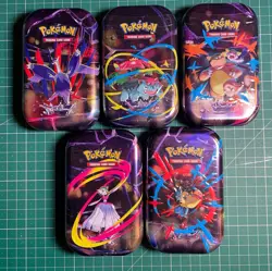 5x Pokemon - Mega Evolution - Complete Art Mini Tin Set Brand New Factory Sealed - Image 1